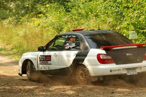 Jason Cook / Maggie Tu Subaru WRX on SS2, Thorpe Tower I.