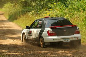 Jason Cook / Maggie Tu Subaru WRX on SS2, Thorpe Tower I.