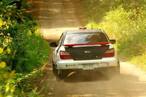 Jason Cook / Maggie Tu Subaru WRX on SS2, Thorpe Tower I.