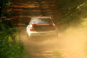 Jason Cook / Maggie Tu Subaru WRX on SS2, Thorpe Tower I.