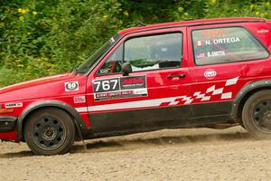 Nino Ortega / Boyd Smith VW GTI on SS2, Thorpe Tower I.