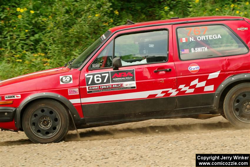 Nino Ortega / Boyd Smith VW GTI on SS2, Thorpe Tower I.