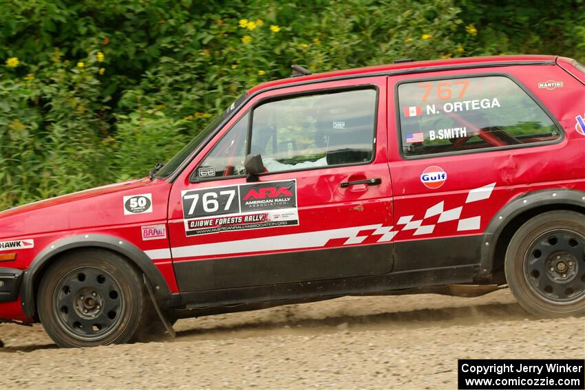 Nino Ortega / Boyd Smith VW GTI on SS2, Thorpe Tower I.