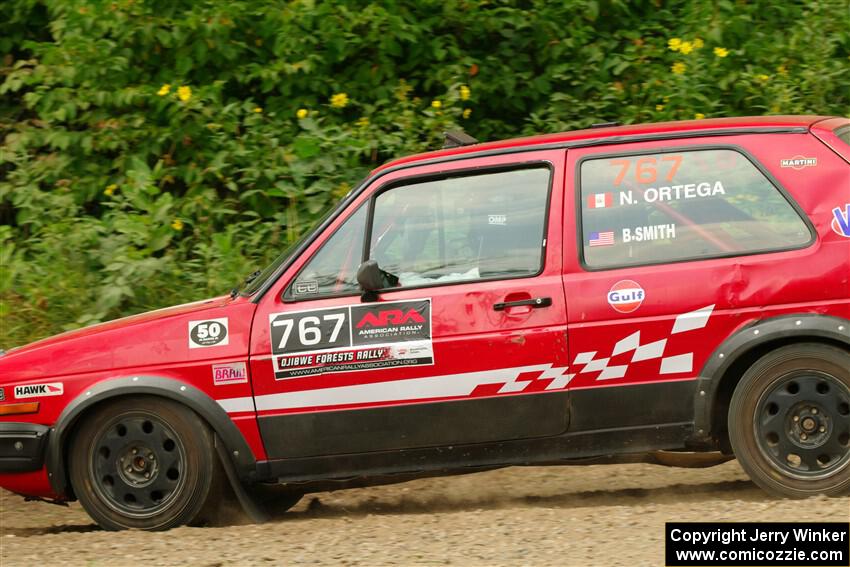 Nino Ortega / Boyd Smith VW GTI on SS2, Thorpe Tower I.