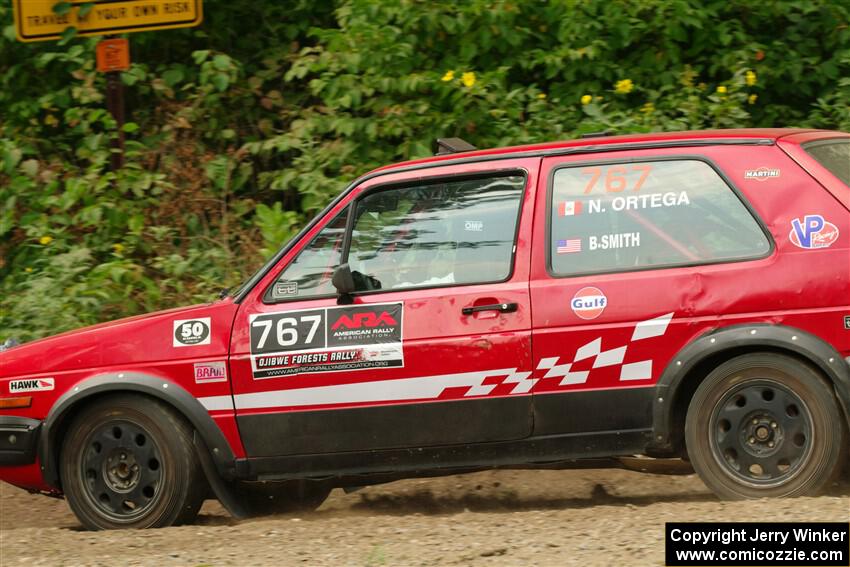 Nino Ortega / Boyd Smith VW GTI on SS2, Thorpe Tower I.