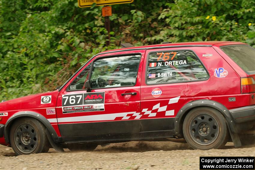 Nino Ortega / Boyd Smith VW GTI on SS2, Thorpe Tower I.