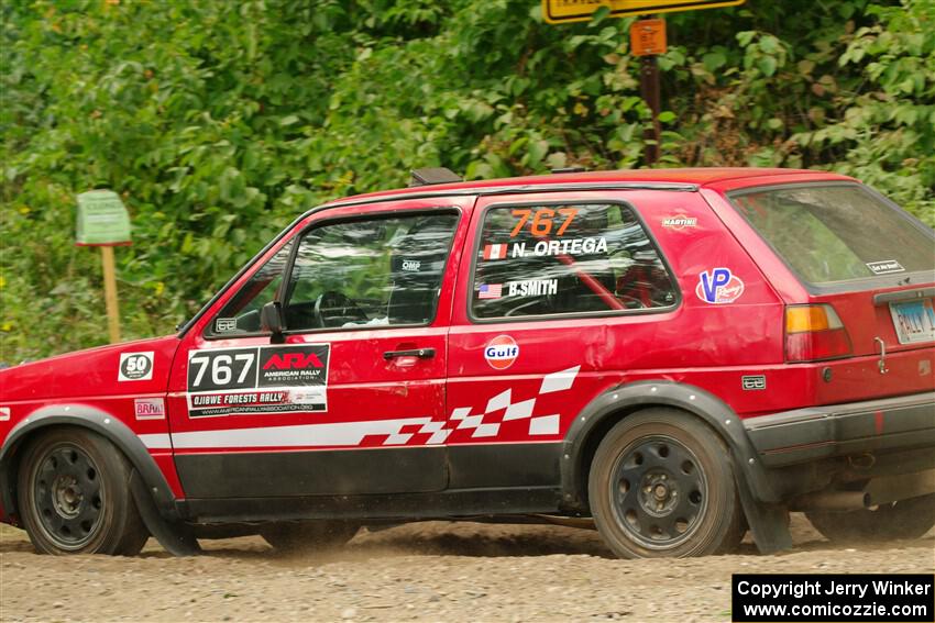 Nino Ortega / Boyd Smith VW GTI on SS2, Thorpe Tower I.