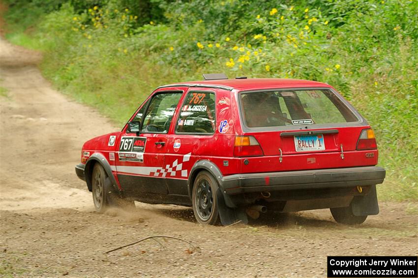 Nino Ortega / Boyd Smith VW GTI on SS2, Thorpe Tower I.