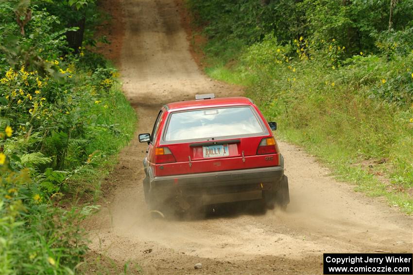 Nino Ortega / Boyd Smith VW GTI on SS2, Thorpe Tower I.