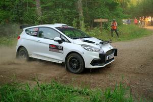 Javier Olivares / K.J. Miller Ford Fiesta Rally3 on SS6, Thorpe Tower II.