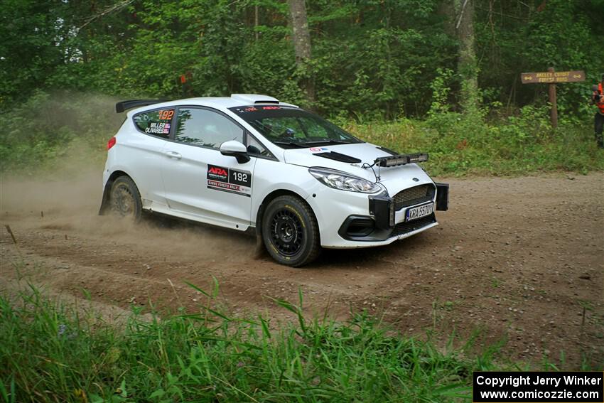 Javier Olivares / K.J. Miller Ford Fiesta Rally3 on SS6, Thorpe Tower II.