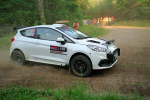 Javier Olivares / K.J. Miller Ford Fiesta Rally3 on SS6, Thorpe Tower II.