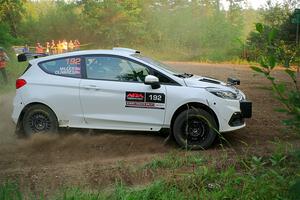 Javier Olivares / K.J. Miller Ford Fiesta Rally3 on SS6, Thorpe Tower II.