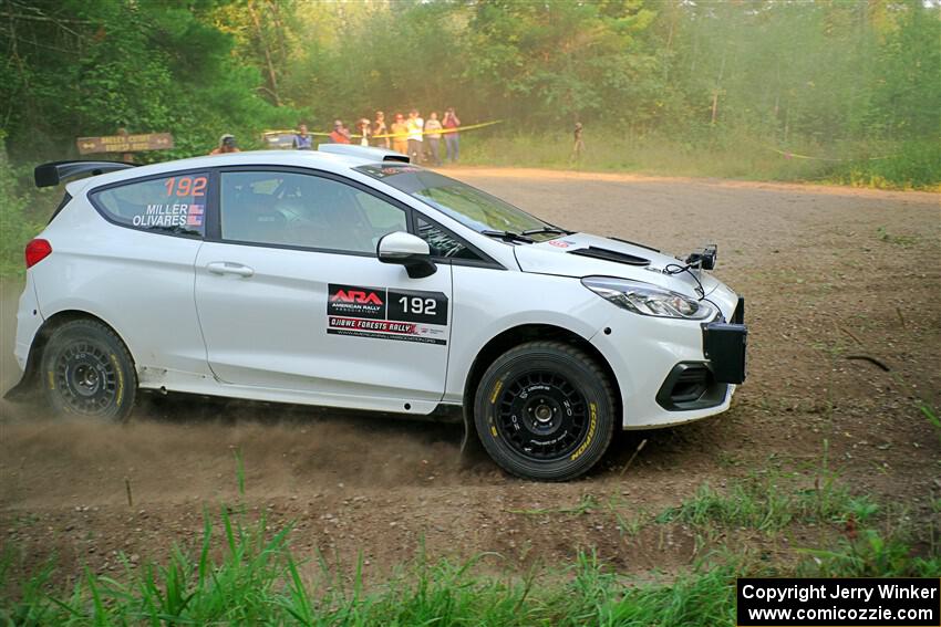 Javier Olivares / K.J. Miller Ford Fiesta Rally3 on SS6, Thorpe Tower II.