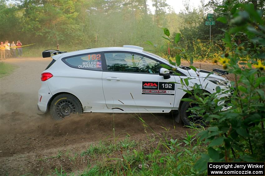 Javier Olivares / K.J. Miller Ford Fiesta Rally3 on SS6, Thorpe Tower II.