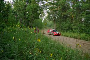 George Plsek / Danny Persein Mitsubishi Lancer WRC on SS6, Thorpe Tower II.