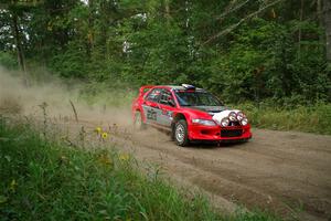 George Plsek / Danny Persein Mitsubishi Lancer WRC on SS6, Thorpe Tower II.