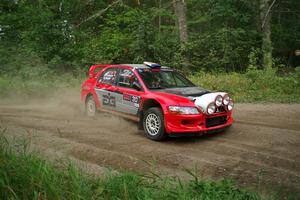 George Plsek / Danny Persein Mitsubishi Lancer WRC on SS6, Thorpe Tower II.