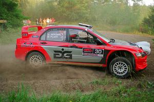 George Plsek / Danny Persein Mitsubishi Lancer WRC on SS6, Thorpe Tower II.