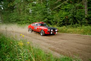 Mike Hurst / Randall Short Ford Capri on SS6, Thorpe Tower II.