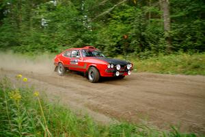 Mike Hurst / Randall Short Ford Capri on SS6, Thorpe Tower II.