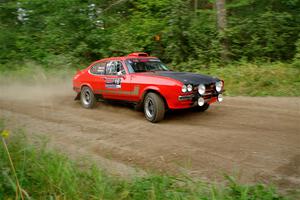 Mike Hurst / Randall Short Ford Capri on SS6, Thorpe Tower II.