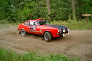 Mike Hurst / Randall Short Ford Capri on SS6, Thorpe Tower II.