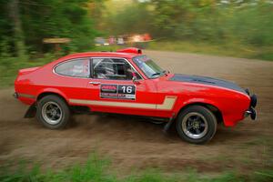 Mike Hurst / Randall Short Ford Capri on SS6, Thorpe Tower II.