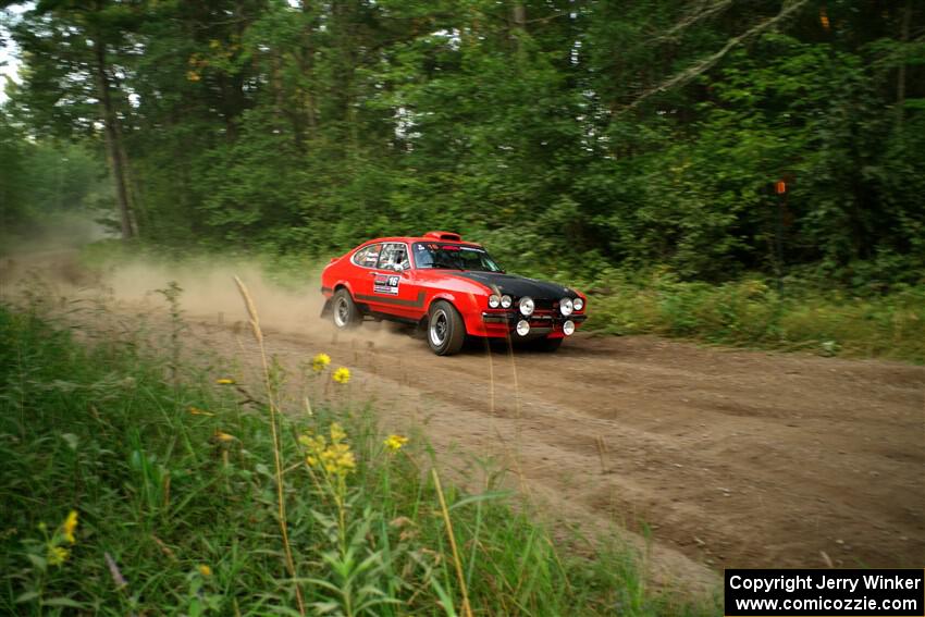 Mike Hurst / Randall Short Ford Capri on SS6, Thorpe Tower II.