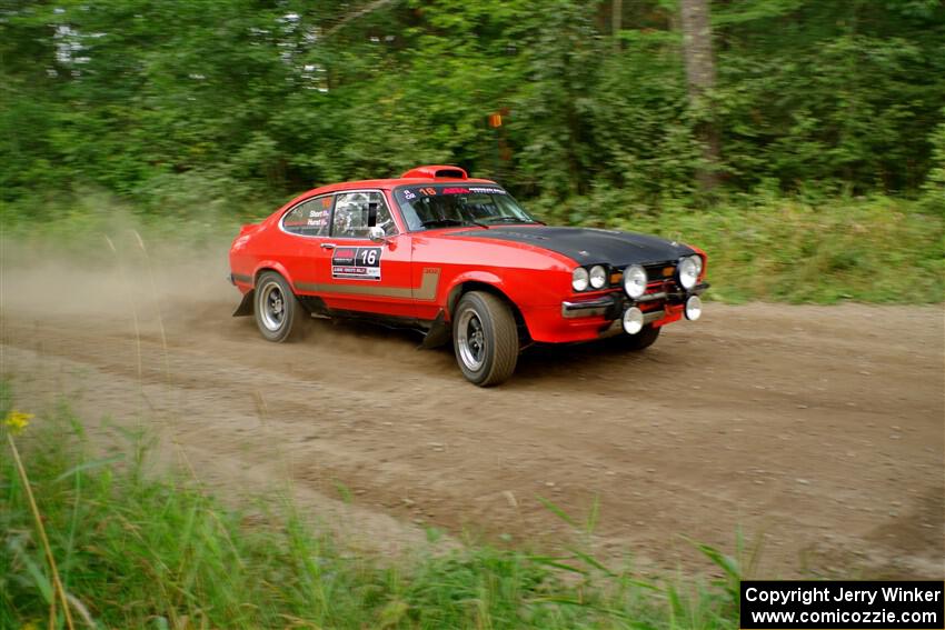 Mike Hurst / Randall Short Ford Capri on SS6, Thorpe Tower II.