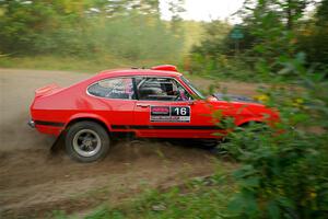 Mike Hurst / Randall Short Ford Capri on SS6, Thorpe Tower II.