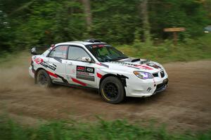 Scott Crouch / Ryan Scott Subaru WRX on SS6, Thorpe Tower II.