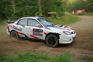 Scott Crouch / Ryan Scott Subaru WRX on SS6, Thorpe Tower II.