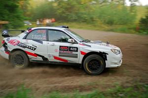 Scott Crouch / Ryan Scott Subaru WRX on SS6, Thorpe Tower II.