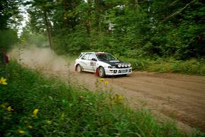 Aidan Hicks / John Hicks Subaru Impreza Wagon on SS6, Thorpe Tower II.