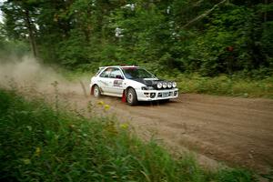 Aidan Hicks / John Hicks Subaru Impreza Wagon on SS6, Thorpe Tower II.