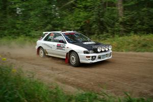 Aidan Hicks / John Hicks Subaru Impreza Wagon on SS6, Thorpe Tower II.