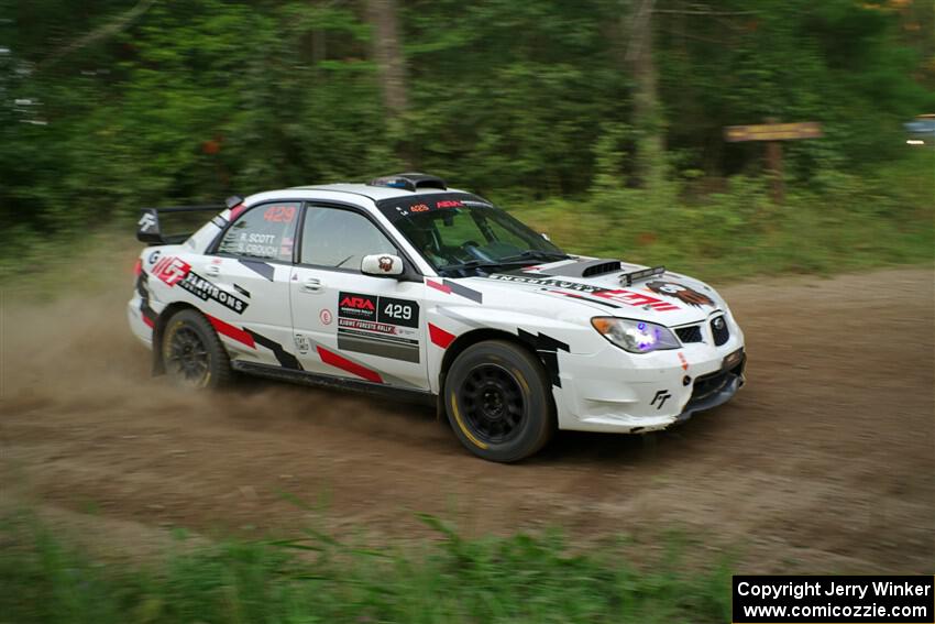 Scott Crouch / Ryan Scott Subaru WRX on SS6, Thorpe Tower II.