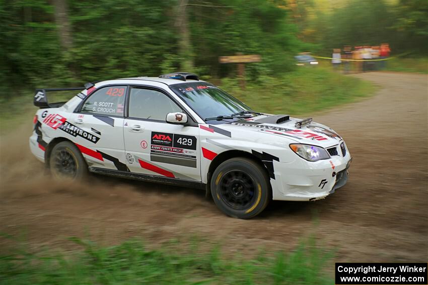 Scott Crouch / Ryan Scott Subaru WRX on SS6, Thorpe Tower II.