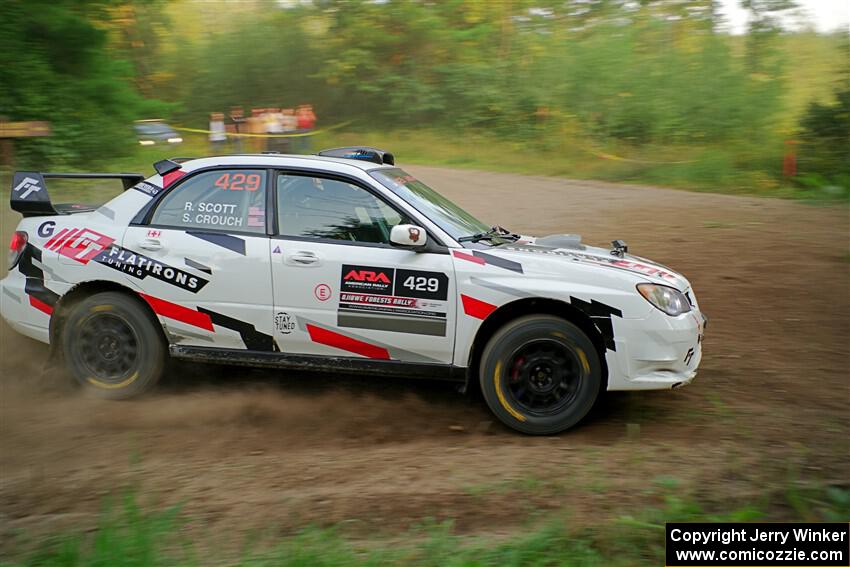 Scott Crouch / Ryan Scott Subaru WRX on SS6, Thorpe Tower II.