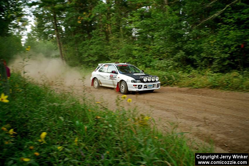 Aidan Hicks / John Hicks Subaru Impreza Wagon on SS6, Thorpe Tower II.