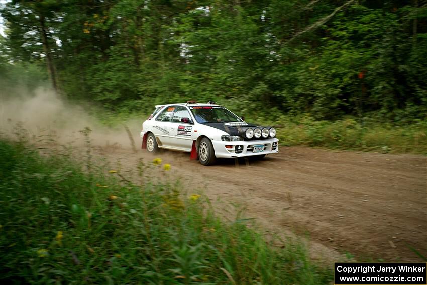 Aidan Hicks / John Hicks Subaru Impreza Wagon on SS6, Thorpe Tower II.