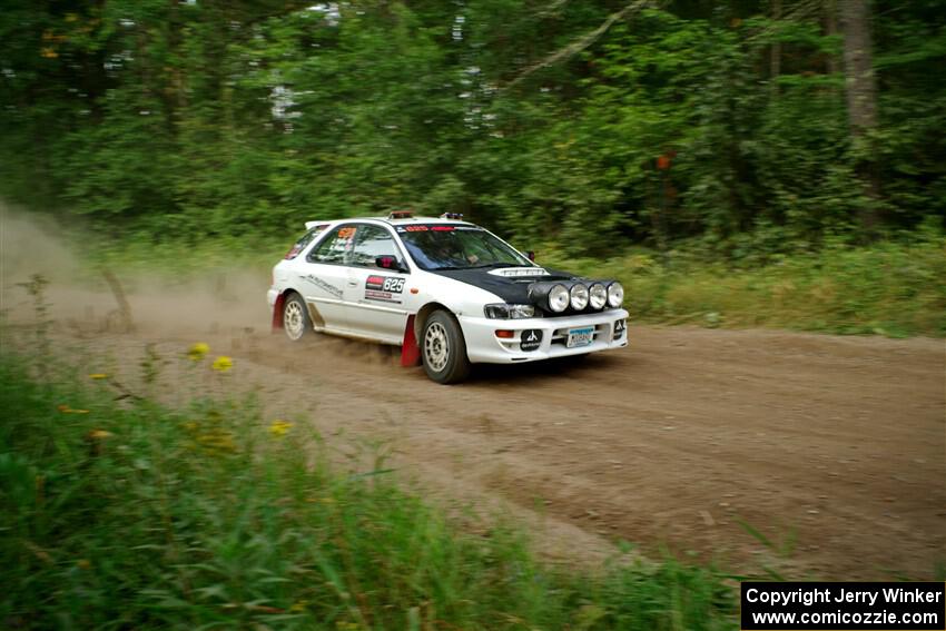 Aidan Hicks / John Hicks Subaru Impreza Wagon on SS6, Thorpe Tower II.