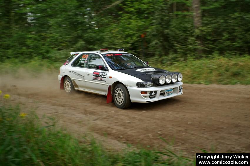 Aidan Hicks / John Hicks Subaru Impreza Wagon on SS6, Thorpe Tower II.