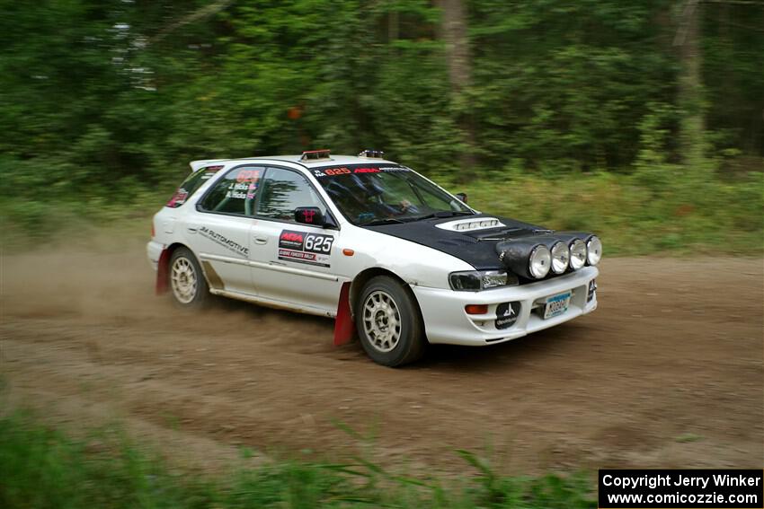 Aidan Hicks / John Hicks Subaru Impreza Wagon on SS6, Thorpe Tower II.