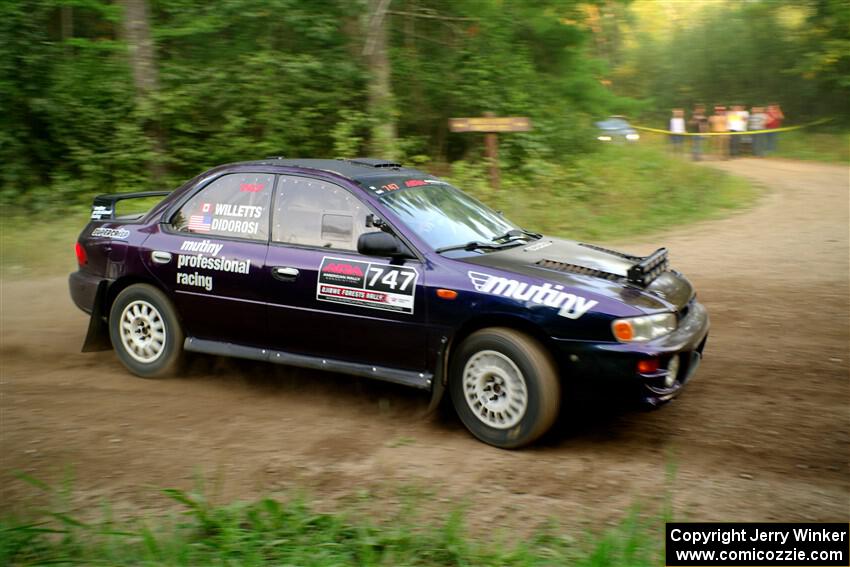 Andy Didorosi / Jamie Willetts Subaru Impreza on SS6, Thorpe Tower II.