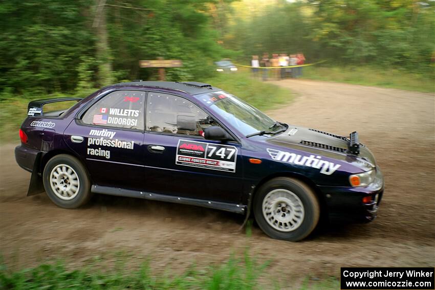 Andy Didorosi / Jamie Willetts Subaru Impreza on SS6, Thorpe Tower II.