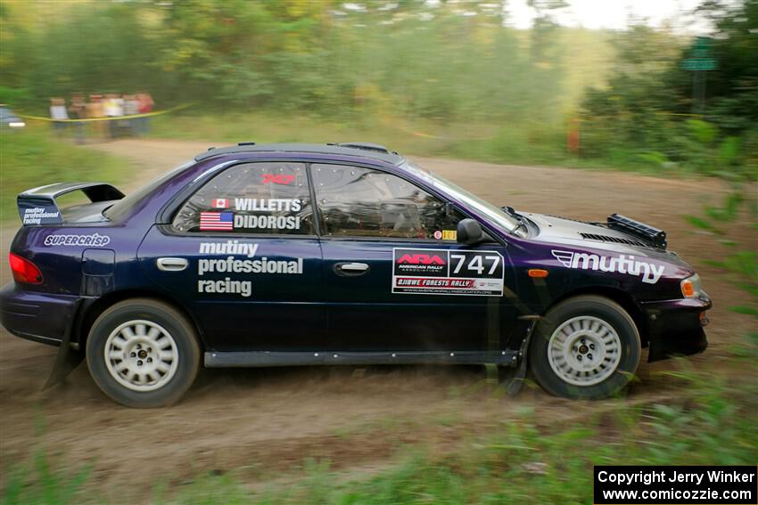 Andy Didorosi / Jamie Willetts Subaru Impreza on SS6, Thorpe Tower II.