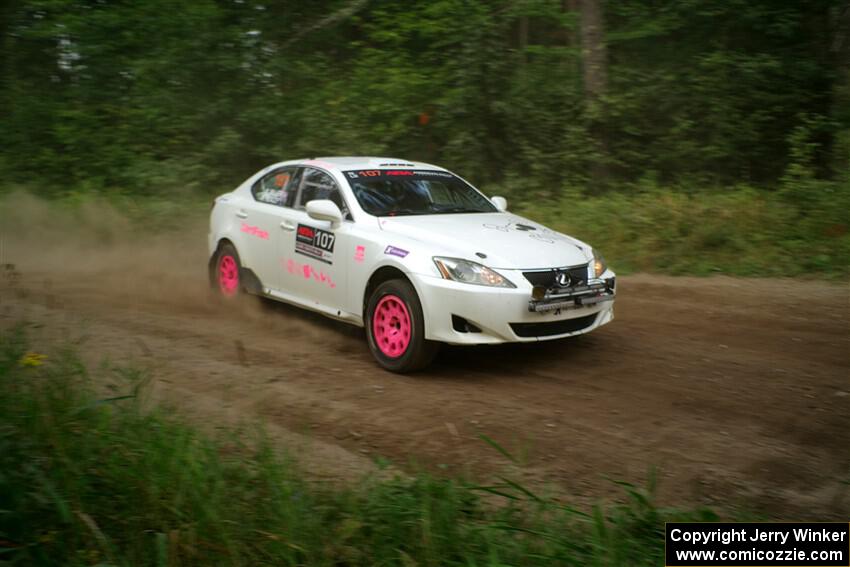 Richo Healey / Michelle Miller Lexus IS250 on SS6, Thorpe Tower II.