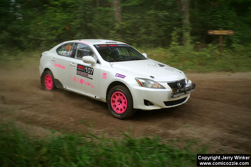 Richo Healey / Michelle Miller Lexus IS250 on SS6, Thorpe Tower II.